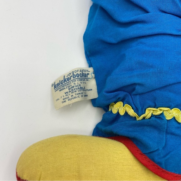 Bozo The Clown Knickerbocker Vintage Plush Toy Rubber Head Soft Body 15 Inch - Picture 7 of 10